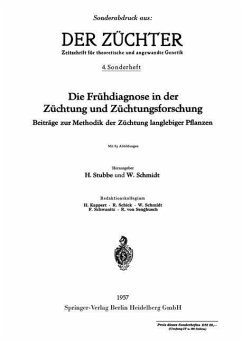 Cover Die Frühdiagnose in der Züchtung und Züchtungsforschung (eBook, PDF)