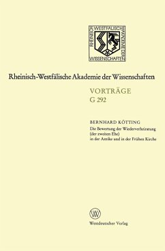 Cover Die Bewertung der Wiederverheiratung (der zweiten Ehe) in der Antike und in der Frühen Kirche (eBook, PDF)