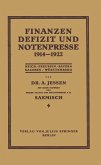 Finanzen Defizit und Notenpresse 1914-1922 (eBook, PDF)