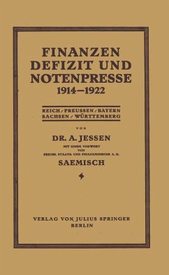 Cover Finanzen Defizit und Notenpresse 1914-1922 (eBook, PDF)