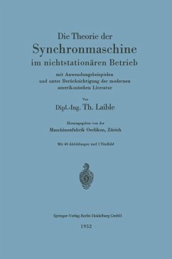 Die Theorie der Synchronmaschine im nichtstationären Betrieb (eBook, PDF) - Laible, Theodor