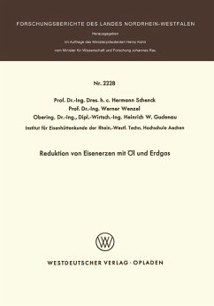 Reduktion von Eisenerzen mit Öl und Erdgas (eBook, PDF) - Schenck, Hermann
