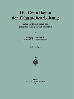 Cover Die Grundlagen der Zahnradbearbeitung (eBook, PDF)