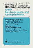 Nachtrag zum Teil II: Sitzungsbericht (eBook, PDF)