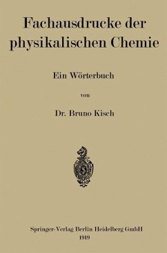 Cover Fachausdrücke der physikalischen Chemie (eBook, PDF)