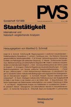 Staatstätigkeit (eBook, PDF) - Schmidt, Manfred G.