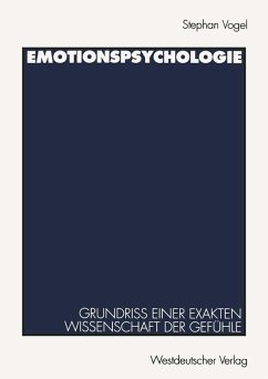 Emotionspsychologie (eBook, PDF) - Vogel, Stephan