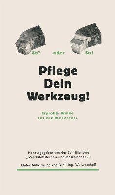 Cover Pflege Dein Werkzeug! (eBook, PDF)