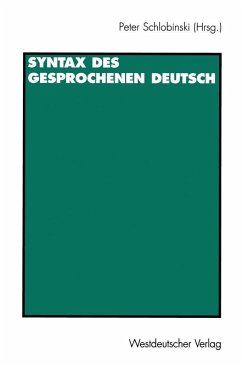 Syntax des gesprochenen Deutsch (eBook, PDF)