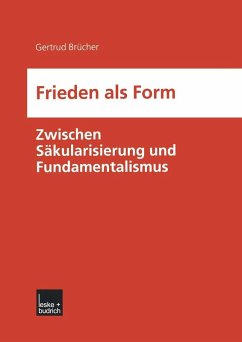 Frieden als Form (eBook, PDF) - Brücher, Gertrud