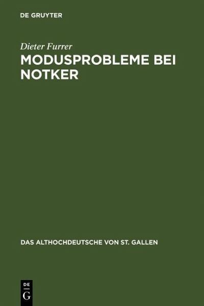 Modusprobleme bei Notker (eBook, PDF) Modusprobleme bei Notker (eBook, PDF)