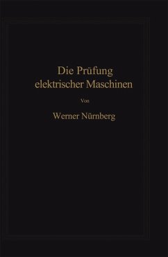 Die Prüfung elektrischer Maschinen (eBook, PDF) - Nürnberg, Werner