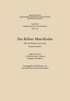 Cover Der Kölner Mani-Kodex (eBook, PDF)