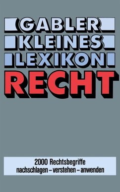 Gabler Kleines Lexikon Recht (eBook, PDF) - Evelbauer, Doris