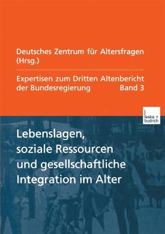 Cover Lebenslagen, soziale Ressourcen und gesellschaftliche Integration im Alter (eBook, PDF)