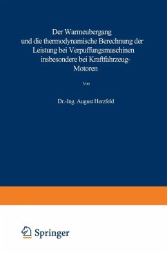 Cover Der Wärmeübergang und die thermodynamische Berechnung der Leistung bei Verpuffungsmaschinen insbesondere bei Kraftfahrzeug-Motoren (eBook, PDF)