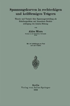 Spannungskurven in rechteckigen und keilförmigen Trägern (eBook, PDF) - Miura, Akira