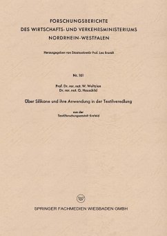 Cover Über Silikone und ihre Anwendung in der Textilveredlung (eBook, PDF)
