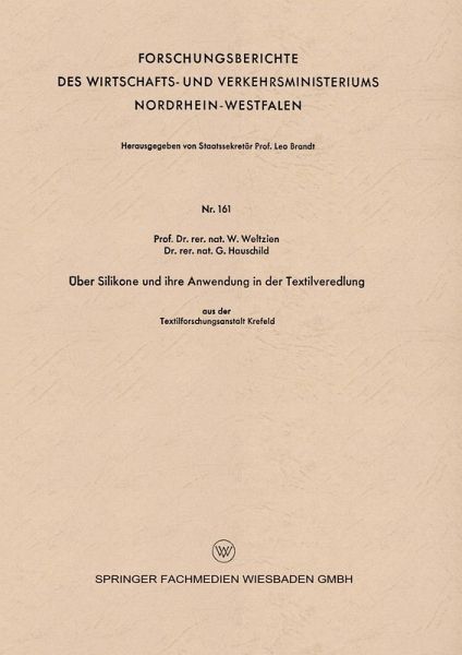 Über Silikone und ihre Anwendung in der Textilveredlung (eBook, PDF) Über Silikone und ihre Anwendung in der Textilveredlung (eBook, PDF)