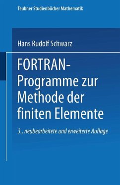 FORTRAN-Programme zur Methode der finiten Elemente (eBook, PDF)