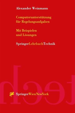 Cover Computerunterstützung für Regelungsaufgaben (eBook, PDF)