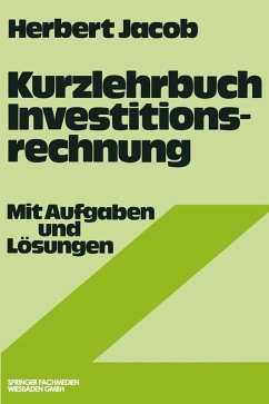 Kurzlehrbuch Investitionsrechnung (eBook, PDF) - Jacob, Herbert