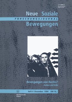 Forschungsjournal Neue Soziale Bewegungen (eBook, PDF) - Klein, Ansgar; Legrand, Hans-Josef; Leif, Thomas