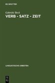 Verb - Satz - Zeit (eBook, PDF) Verb - Satz - Zeit (eBook, PDF)