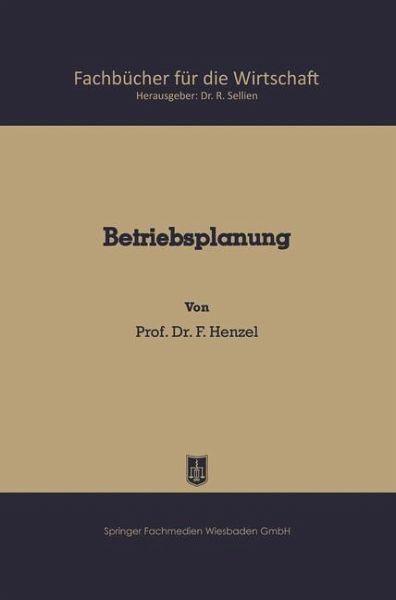 Betriebsplanung (eBook, PDF)