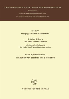 Cover Beste Approximation in Räumen von beschränkter p-Variation (eBook, PDF)