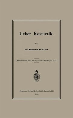 Ueber Kosmetik (eBook, PDF) - Saalfeld, Edmund