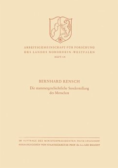 Die stammesgeschichtliche Sonderstellung des Menschen (eBook, PDF) - Rensch, Bernhard