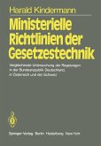 Ministerielle Richtlinien der Gesetzestechnik (eBook, PDF)