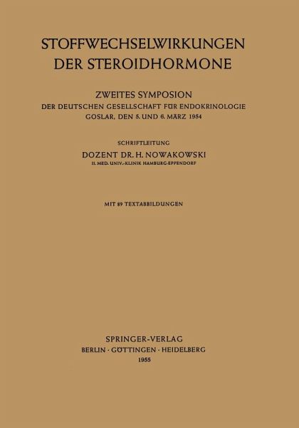 Stoffwechselwirkungen der Steroidhormone (eBook, PDF) Stoffwechselwirkungen der Steroidhormone (eBook, PDF)