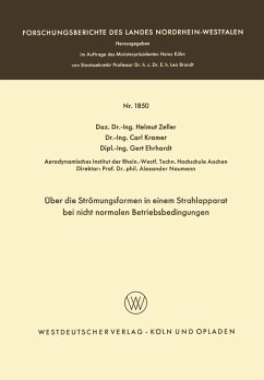 Über die Strömungsformen in einem Strahlapparat bei nicht normalen Betriebsbedingungen (eBook, PDF) - Zeller, Helmut