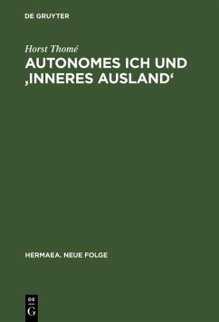Cover Autonomes Ich und 'Inneres Ausland' (eBook, PDF)