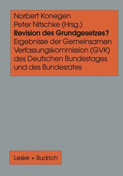 Revision des Grundgesetzes? (eBook, PDF) Revision des Grundgesetzes? (eBook, PDF)