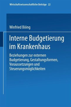 Cover Interne Budgetierung im Krankenhaus (eBook, PDF)