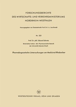 Pharmakognostische Untersuchungen am Medizinal-Rhabarber (eBook, PDF) - Schratz, Eduard