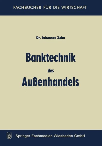 Banktechnik des Aussenhandels (eBook, PDF)