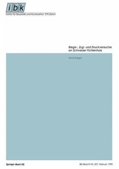 Cover Biege-, Zug- und Druckversuche an Schweizer Fichtenholz (eBook, PDF)