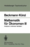 Mathematik für Ökonomen III (eBook, PDF)