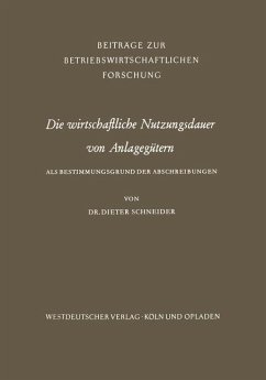 Cover Die wirtschaftliche Nutzungsdauer von Anlagegütern (eBook, PDF)