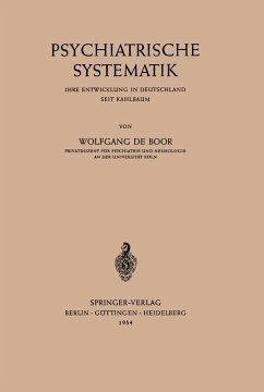 Psychiatrische Systematik (eBook, PDF) - Boor, Wolfgang De