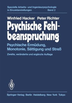 Psychische Fehlbeanspruchung (eBook, PDF) - Hacker, Winfried; Richter, P.