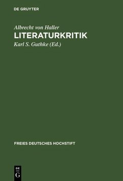 Literaturkritik (eBook, PDF) - Haller, Albrecht von