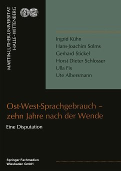 Cover Ost-West-Sprachgebrauch - zehn Jahre nach der Wende (eBook, PDF)