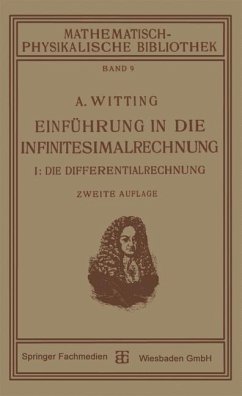 Einführung in die Infinitesimalrechnung (eBook, PDF) - Witting, Alexander