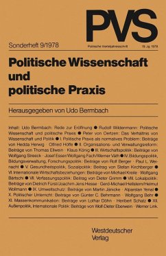 Cover Politische Wissenschaft und politische Praxis (eBook, PDF)