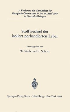 Stoffwechsel der isoliert perfundierten Leber (eBook, PDF)